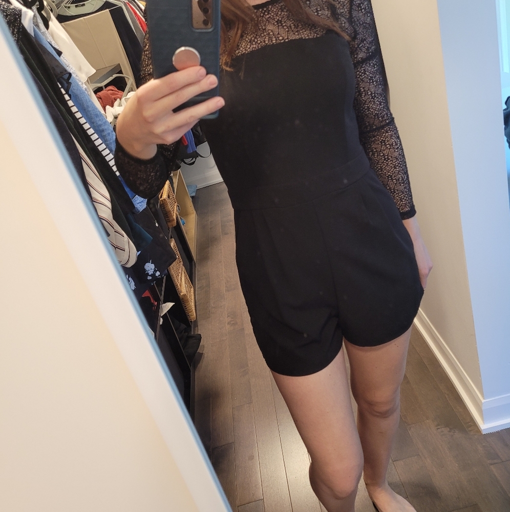 Garage/Dynamite  Black romper